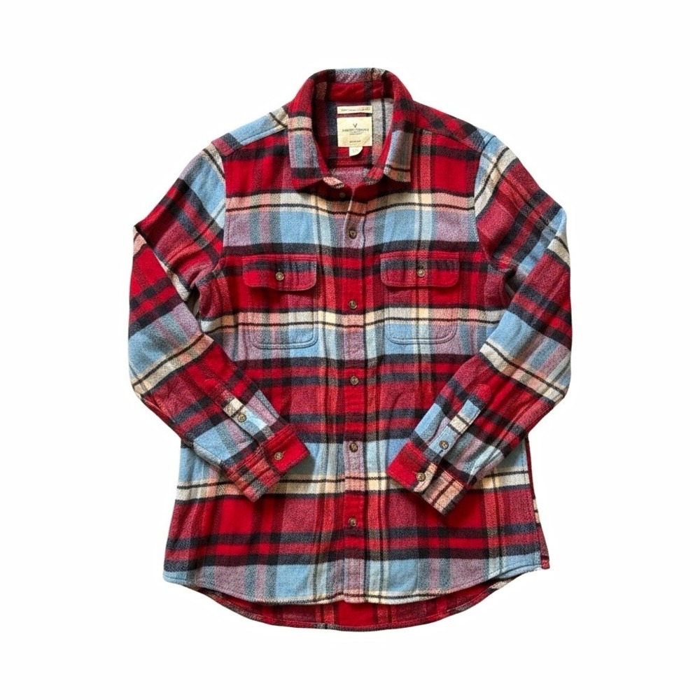 American Eagle Outfitters Women's Soft Flannel Plaid Classic Fit Shirt Size S